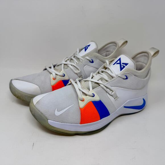 Nike PG2 'The Bait' Paul George Mens Sz 13 OKC White Blue Basketball Shoes S1537 - Picture 10 of 16